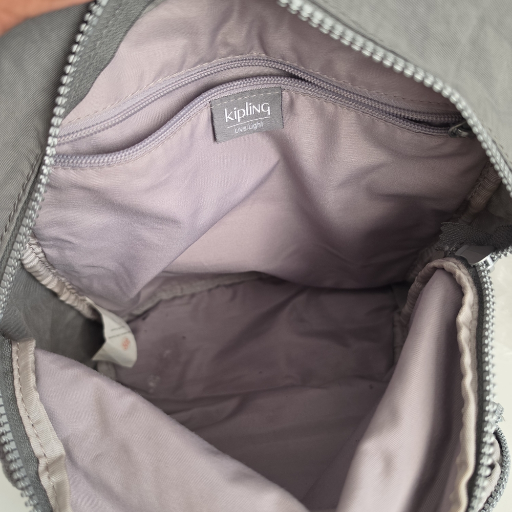 Kipling Gray Nylon Mini Backpack - Compact Everyd… - image 7